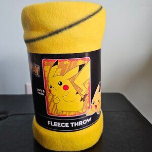 Brand New Pikachu Pokemon Fleece Throw 40" by 50"